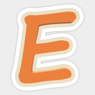 Letter E Sticker